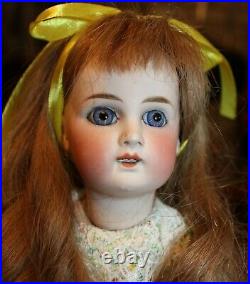 Early 16 German Wilhelm Dehle WD 7 withstraight wrists, blue spiral eyes c 1874
