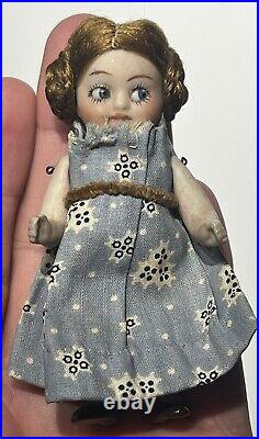 Early Antique 3 Bisque Googly Doll Miniature Baby Doll German Googly Type Doll Early Antique 3 Bisque Googly Doll Miniature Baby Doll German Googly Type Doll