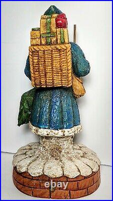 Early Antique Belsnickle German Christmas Santa St Nickolas 11 Candy Container