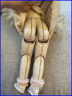 Early Antique German Bisque 18 Closed Mouth Kestner Doll Marked 8 Orig Clothes