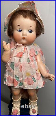 Early Antique German Bisque Vogue 10 Just Me Doll All Original Beautiful Cute