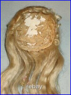 Early Antique Original 15 1/2 German Closed Mouth Fashion Doll and Wardrobe