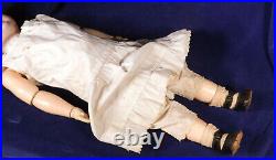 Early Kestner Bisque Doll 27 Lovely Face Sleep Eyes Teeth Antique Repro Dress