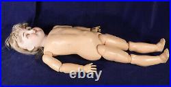 Early Kestner Bisque Doll 27 Lovely Face Sleep Eyes Teeth Antique Repro Dress