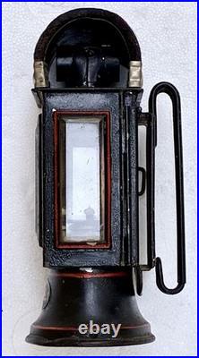 Early Vintage Antique Jg Lieb Biberach German Kerosene Firemans Lantern Superb