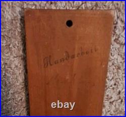 Eight Motif Carved Wood Cookie Mold Antique German Vintage Handarbeit Springerle