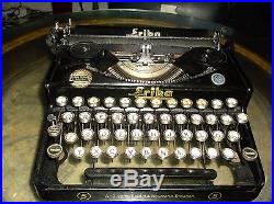 Erika Rare Vintage Antique Typewriter German Made erika no#5 Glass Keytops 1940s