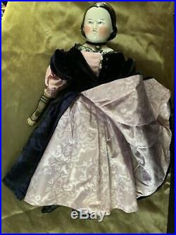 Exquisite 18 German China Head Doll-mary Todd Lincoln