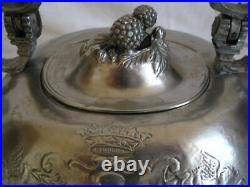 Extremely RARE Antique Vintage Europe Etain Zinn Pewter Teapot