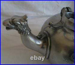 Extremely RARE Antique Vintage Europe Etain Zinn Pewter Teapot