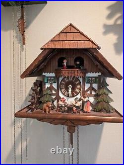 Fine collection of Cuckoo Clocks vintage german cuckoo clocks