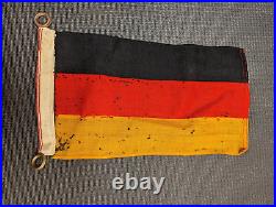 Flag German Germany Vintage Antique Nautical Boat Boating Worn Ensign Old 32x18