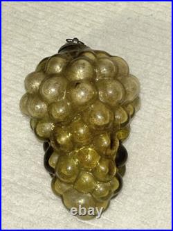 GERMAN KUGEL GOLD GRAPE CLUSTER ORNAMENT 5 1/2 Inches