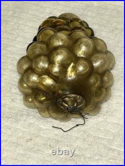 GERMAN KUGEL GOLD GRAPE CLUSTER ORNAMENT 5 1/2 Inches