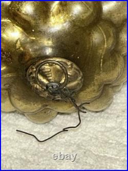 GERMAN KUGEL GOLD GRAPE CLUSTER ORNAMENT 5 1/2 Inches