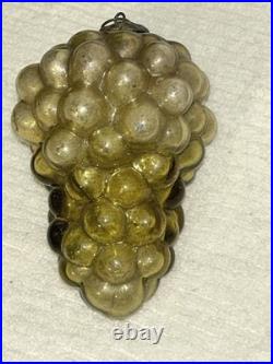 GERMAN KUGEL GOLD GRAPE CLUSTER ORNAMENT 5 1/2 Inches