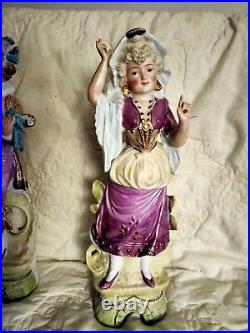 G DEP 7940 Vintage Antique German Bisque Porcelain Couple Figurine PRICE REDUCED