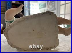 Gebruder Heubach-German Porcelain Bisque-Sitting Piano Baby 10 1/2 Antique