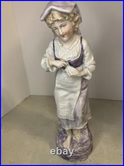 Gebruder Heubach German /Young Barefoot Lady/ Vintage/Hand Painted/12 1/2 in Gebruder Heubach German /Young Barefoot Lady/ Vintage/Hand Painted/12 1/2 in