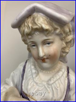 Gebruder Heubach German /Young Barefoot Lady/ Vintage/Hand Painted/12 1/2 in Gebruder Heubach German /Young Barefoot Lady/ Vintage/Hand Painted/12 1/2 in