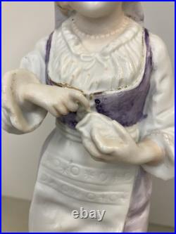 Gebruder Heubach German /Young Barefoot Lady/ Vintage/Hand Painted/12 1/2 in Gebruder Heubach German /Young Barefoot Lady/ Vintage/Hand Painted/12 1/2 in
