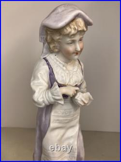 Gebruder Heubach German /Young Barefoot Lady/ Vintage/Hand Painted/12 1/2 in Gebruder Heubach German /Young Barefoot Lady/ Vintage/Hand Painted/12 1/2 in