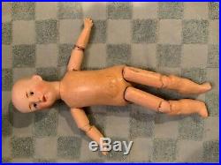 Gerbrunder Haubach #48 Antique German Bisque Boy Doll, 11 Composition Body
