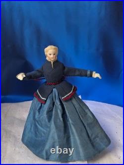 German Antique Articulated Doll very rare doll 91/2 inches tall