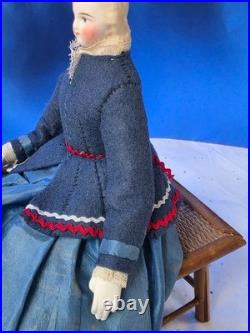 German Antique Articulated Doll very rare doll 91/2 inches tall