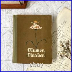 German Antique Book Blumen Märchen 1925 Fairy Tale of Flowers Vintage