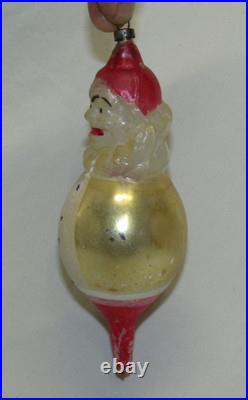 German Antique Finial Glass Joey Clown Vintage Circus Christmas Ornament 1930's
