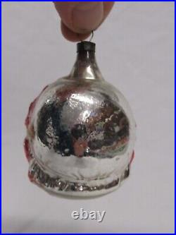 German Antique Glass Little Girl Glass Eyes Christmas Ornament Decoration 1930's