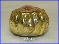 German Antique Gold Glass Fantasy Clock Vintage Christmas Ornament 1930's German Antique Gold Glass Fantasy Clock Vintage Christmas Ornament 1930's