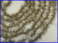 German Antique Gold Tinsel Vintage Garland Christmas Ornament 1930's German Antique Gold Tinsel Vintage Garland Christmas Ornament 1930's