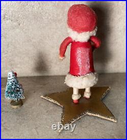 German Antique Heubach Christmas cotton bisque Figurine Star