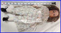 German Antique Paper Mache Original Patent Washable Doll 1880s Glass Eyes 026