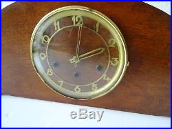 German Antique Vintage WESTMINSTER Mantel Clock (Junghans Kienzle era)