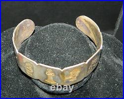 German Brothers Grimm Snow White 7 Dwarfs Schneewittchen Cuff Bracelet Antique