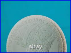 German Germany Vintage Antique Old 1936 Meissen Porcelaine Medal with Box