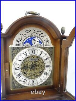German HERMLE Vintage Antique Mantel Shelf 8 day Clock MOONPHASE (Junghans era)