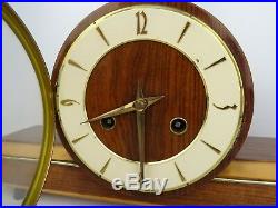 German HERMLE Vintage Clock Antique 8 day Mantel Shelf Retro (Kienzle Junghans)