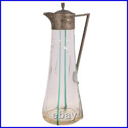 German Jugendstil Decanter Art Nouveau Caraf Karaffe h29cm Circa 1900