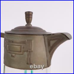 German Jugendstil Decanter Art Nouveau Caraf Karaffe h29cm Circa 1900 German Jugendstil Decanter Art Nouveau Caraf Karaffe h29cm Circa 1900