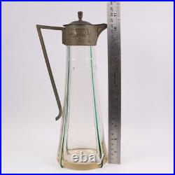 German Jugendstil Decanter Art Nouveau Caraf Karaffe h29cm Circa 1900