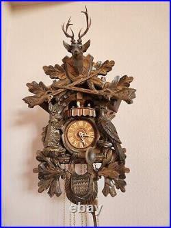 German Made vintage black forest cuckoo clock antique