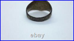 German Ring ww1 WWI Iron cross Men's Military Jewelry. 800 Silver