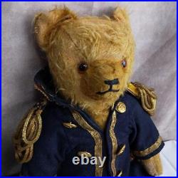 German Teddy Bear In Antique Uniform Vintage