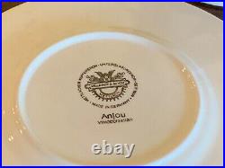 German Villeroy & Boch Anjou Vintage Soups & Saucers Anjou Set/7 plus 1 Vintage