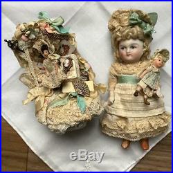 Germany antique bisque doll Minyonetto set