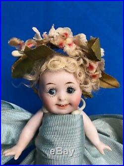 Glorious Antique All Bisque My Fairy Googly Character. No Damage No Repairs